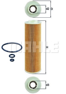 Oljefilter Knecht OX 183/5D1 KNECHT
