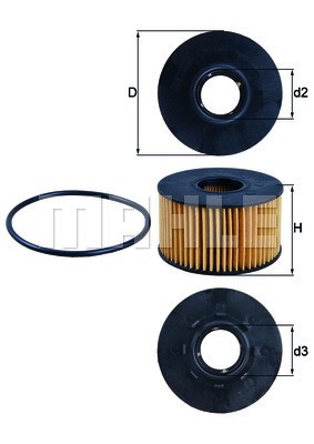 Oljefilter Knecht OX 191D KNECHT