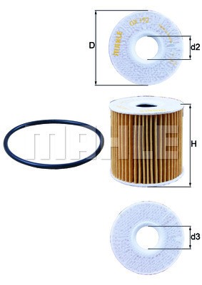 Oljefilter Knecht OX 192D KNECHT