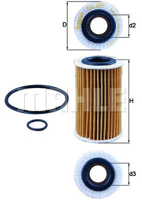 Oljefilter Knecht OX 209D KNECHT