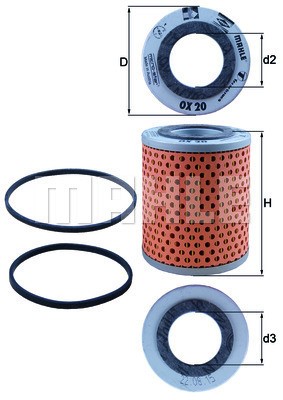 Oljefilter Knecht OX 20D KNECHT