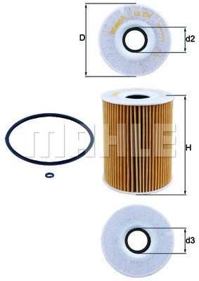 Oljefilter Knecht OX 254D1 KNECHT