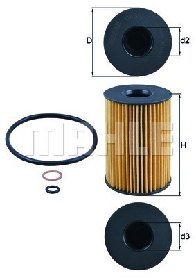 Oljefilter Knecht OX 353/7D KNECHT