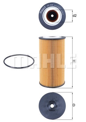 Oljefilter Knecht OX 358D KNECHT