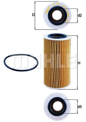 Oljefilter Knecht OX 370D KNECHT