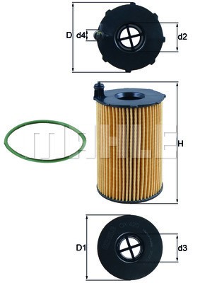 Oljefilter Knecht OX 420D KNECHT