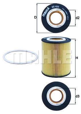 Oljefilter Knecht OX 433D KNECHT