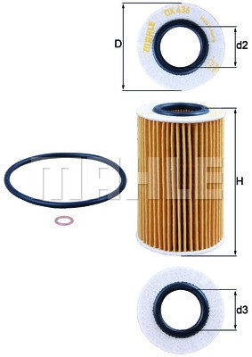 Oljefilter Knecht OX 436D KNECHT