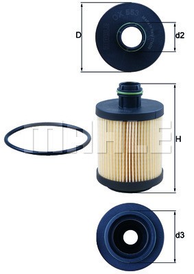 Oljefilter Knecht OX 553D KNECHT