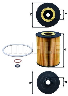 Oljefilter Knecht OX 636D KNECHT