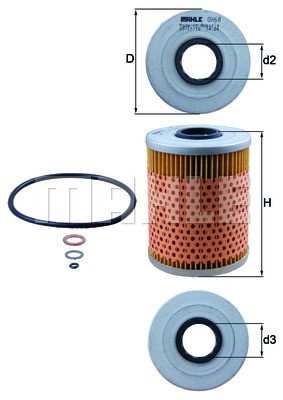 Oljefilter Knecht OX 68D KNECHT