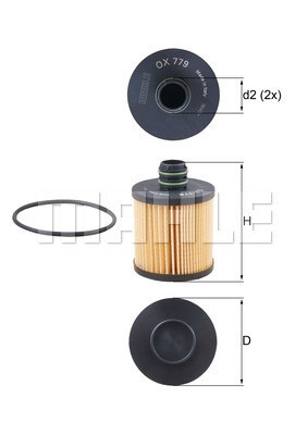 Oljefilter Knecht OX 779D KNECHT