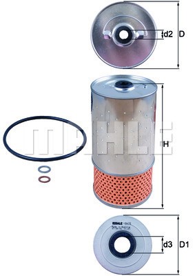 Oljefilter Knecht OX 78D KNECHT