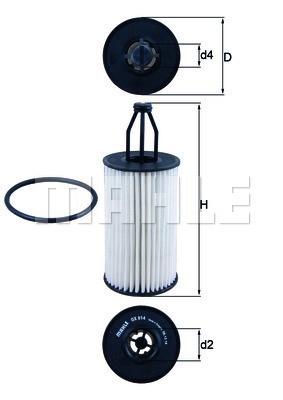 Oljefilter Knecht OX 814D KNECHT