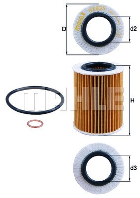 Oljefilter Knecht OX 825D KNECHT