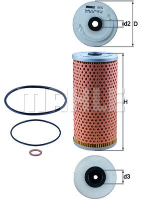 Oljefilter Knecht OX 92D KNECHT