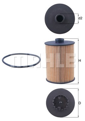 Oljefilter Knecht OX 983D KNECHT