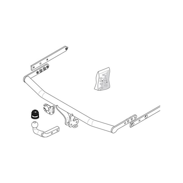 Dragkrok, fast Brink 345600 BRINK