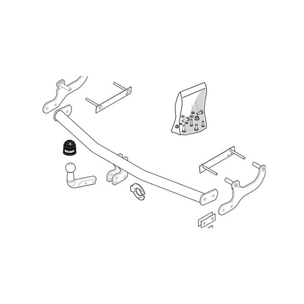 Dragkrok, fast Brink 361800 BRINK