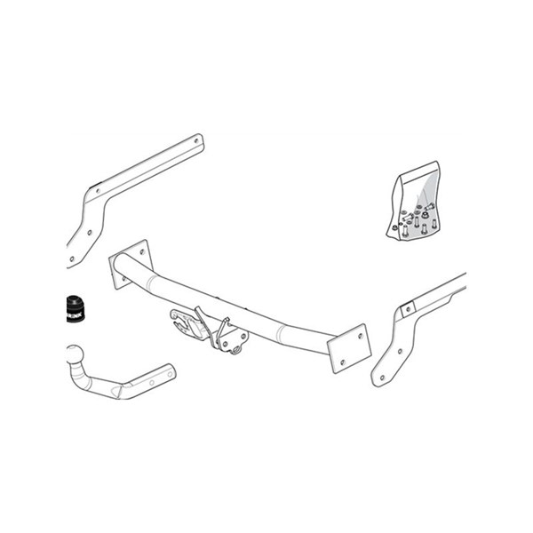 Dragkrok, fast Brink 380400 BRINK
