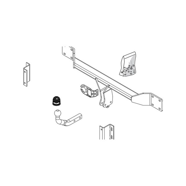 Dragkrok, fast Brink 411100 BRINK