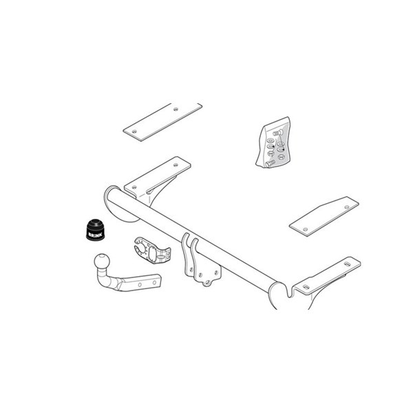 Dragkrok, fast Brink 417300 BRINK