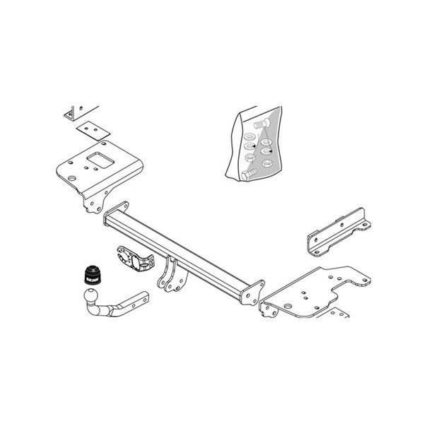 Dragkrok, fast Brink 430200 BRINK