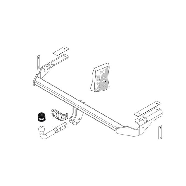 Dragkrok, fast Brink 447200 BRINK
