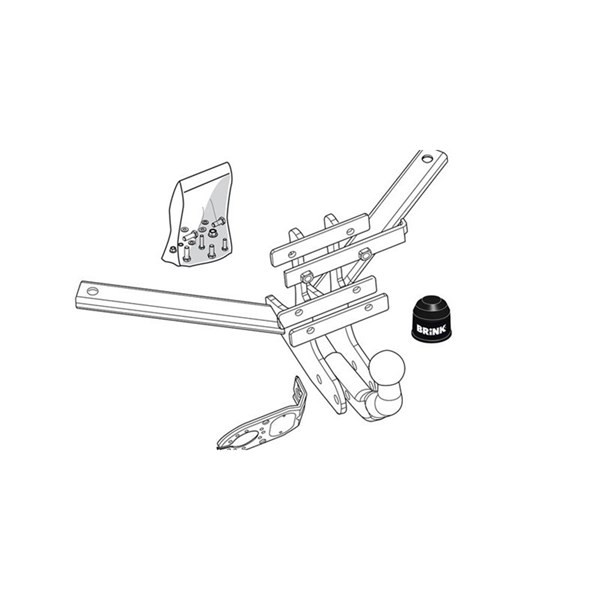 Dragkrok, fast Brink 449200 BRINK