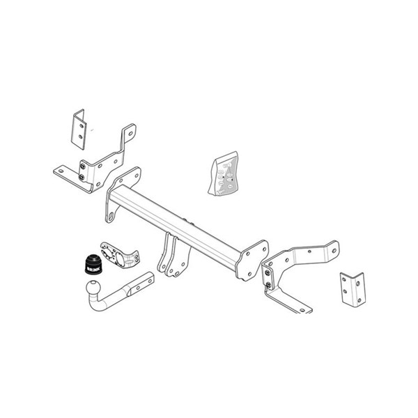 Dragkrok, fast Brink 463800 BRINK