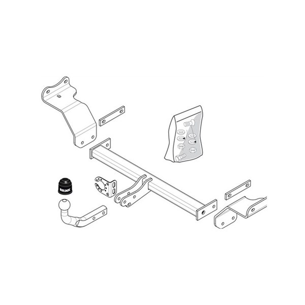Dragkrok, fast Brink 477200 BRINK