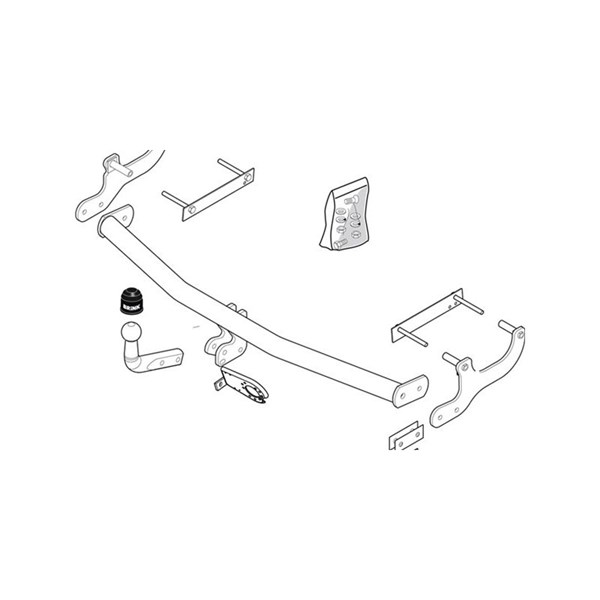 Dragkrok, fast Brink 480100 BRINK