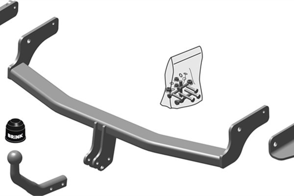 Dragkrok, fast Brink 483700 BRINK
