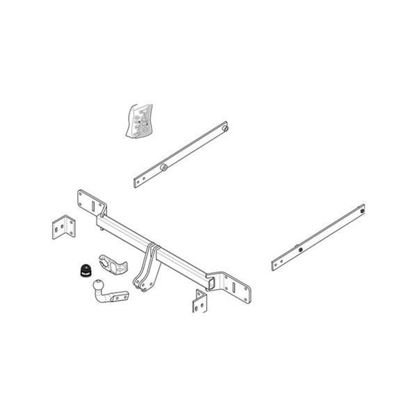 Dragkrok, fast Brink 493400 BRINK