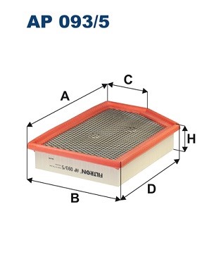Luftfilter Filtron AP 093/5 FILTRON Luftfilter Filtron AP 093/5 FILTRON