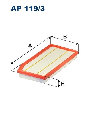 Luftfilter Filtron AP 119/3 FILTRON Luftfilter Filtron AP 119/3 FILTRON