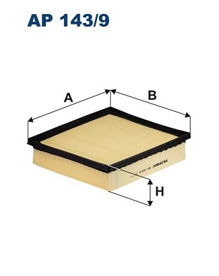 Luftfilter Filtron AP 143/9 FILTRON
