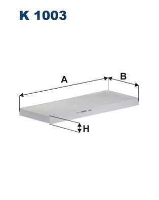 Kupefilter Filtron K 1003 FILTRON