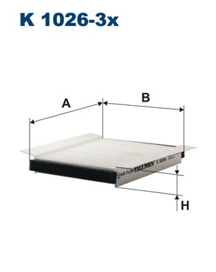 Kupefilter Filtron K 1026-3x FILTRON
