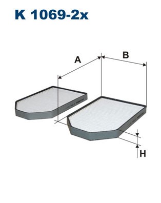 Kupefilter Filtron K 1069-2x FILTRON