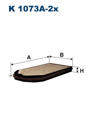 Kupefilter Filtron K 1073A-2x FILTRON