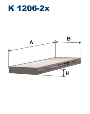 Kupefilter Filtron K 1206-2x FILTRON