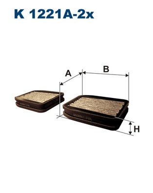 Kupefilter Filtron K 1221A-2x FILTRON