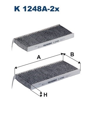 Kupefilter Filtron K 1248A-2x FILTRON Kupefilter Filtron K 1248A-2x FILTRON