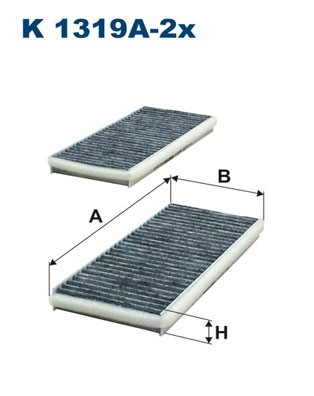 Kupefilter Filtron K 1319A-2x FILTRON Kupefilter Filtron K 1319A-2x FILTRON