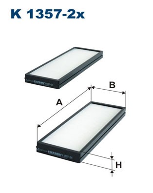 Kupefilter Filtron K 1357-2x FILTRON