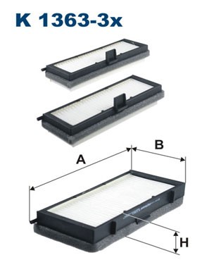 Kupefilter Filtron K 1363-3x FILTRON