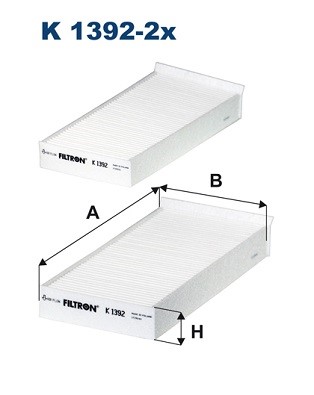 Kupefilter Filtron K 1392-2x FILTRON