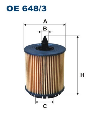 Oljefilter Filtron OE 648/3 FILTRON