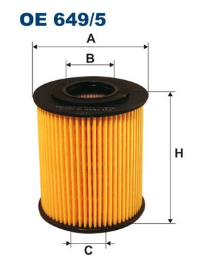 Oljefilter Filtron OE 649/5 FILTRON